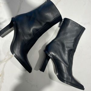 Zara square toe boots